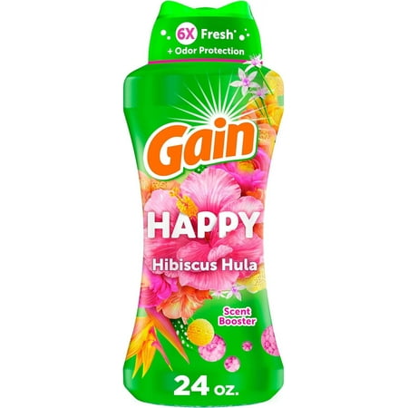 In-Wash Laundry Scent Booster Beads, Happy, 24 oz