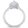 thumbnail image 5 of Created Forever Women's 1ct TW Lab Grown Diamond 14k White Gold Marquise Halo Engagement Ring, 5 of 10