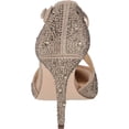 thumbnail image 3 of Jessica Simpson Accile Champagne Rhinestone Stiletto Pointy Toe Ankle Strap Pump (Champagne, 6), 3 of 6