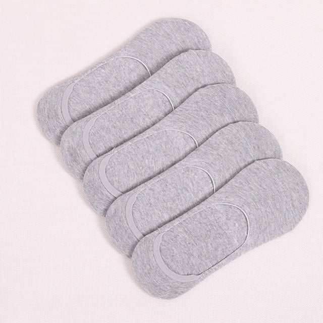Mens Silicone Non Slip Shallow Mouth Simple Low Top Comfortable Boat Socks
