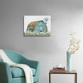 thumbnail image 2 of Turquoise Barn Canvas Wall Art: Handpainted Embellishment Rustic Teal Barn Bathroom Decor Old Barn Painting Framed for Farmhouse Ready to Hang (12"x16"), 2 of 6