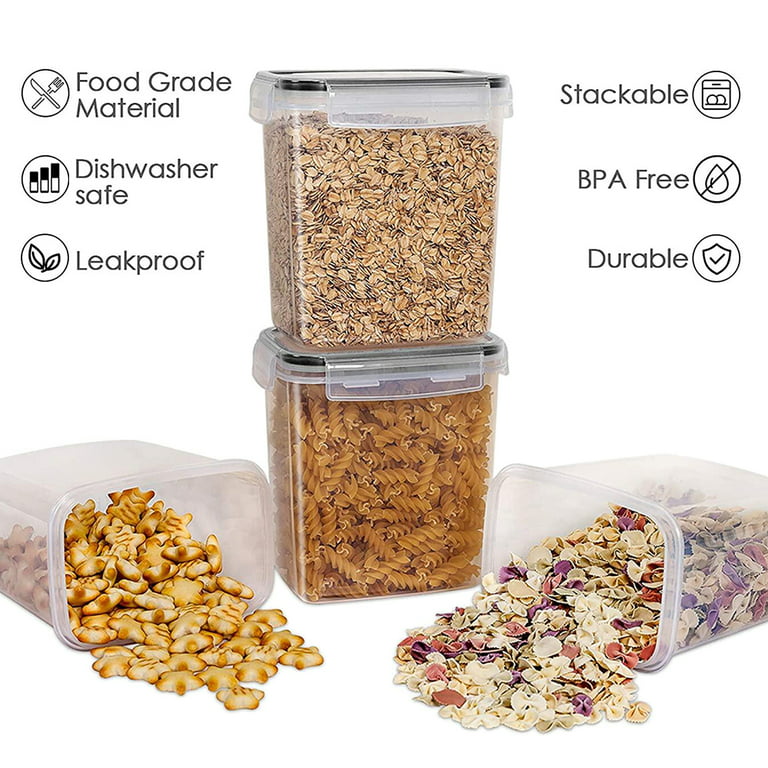 15pc Airtight Food Storage Containers Set with Lids, Include 24 Labels