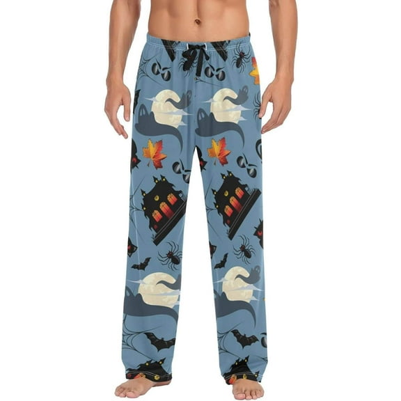 GZHJMY Halloween Pumpkin Pajama Pants For Men, Men's Separate Bottoms, Lounge Pants with Pockets, Christmas New Year Birthday Gifts, Large, Christmas New Year Birthday Gifts, Large