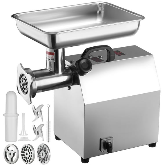 VEVOR Electric Meat Grinder 794 lb/H Capacity,1100W Sausage Stuffer with 2 Blade,3 Grinding Plates,ETL Listed