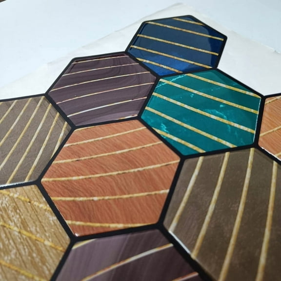 Mosaicowall 10-Sheet Peel and Stick Tile - 11.9"x11.8" Premium Kitchen Self Adhesive Backsplash Tile