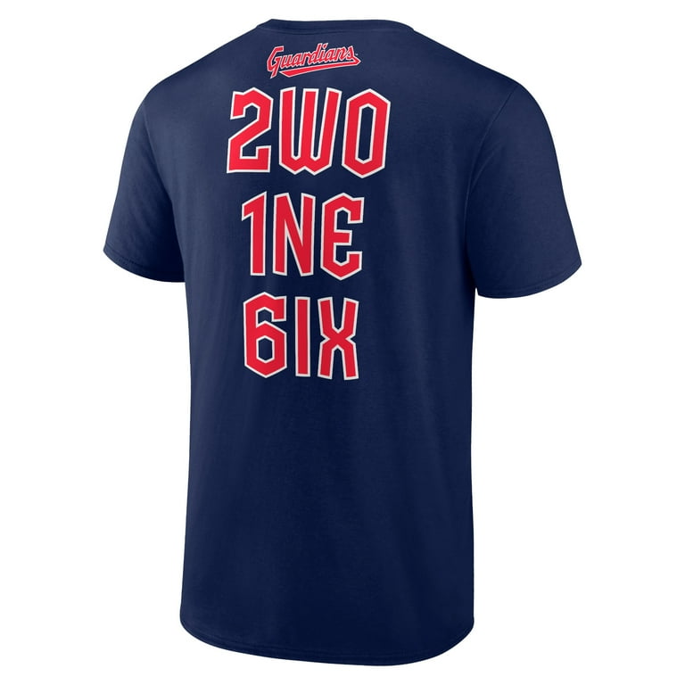 Men's Navy Cleveland Guardians Hometown Collection The 216 T-Shirt