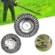 thumbnail image 5 of Juego de 8 cabezales de cortacésped, cepillos giratorios para malas hierbas, nudo giratorio con rueda de alambre, cepillo de acero para mantenimiento de jardín (juego de 6 pulgadas), 5 of 5