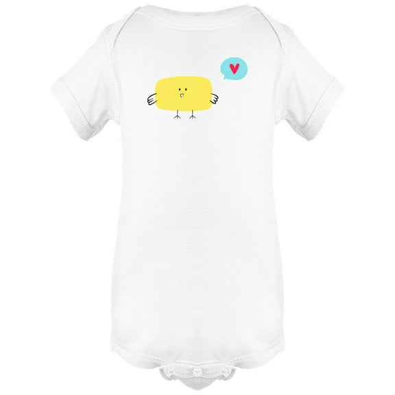 Cute Rectangle Baby Bird Doodle Bodysuit Infant -Image by Shutterstock,  Newborn