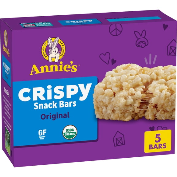 Annie's Organic Original Crispy Snack Bars, Gluten Free, 3.9 oz, 5 ct.