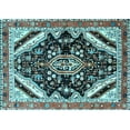thumbnail image 1 of Ahgly Company Indoor Rectangle Persian Light Blue Traditional Area Rugs, 4' x 6', 1 of 1