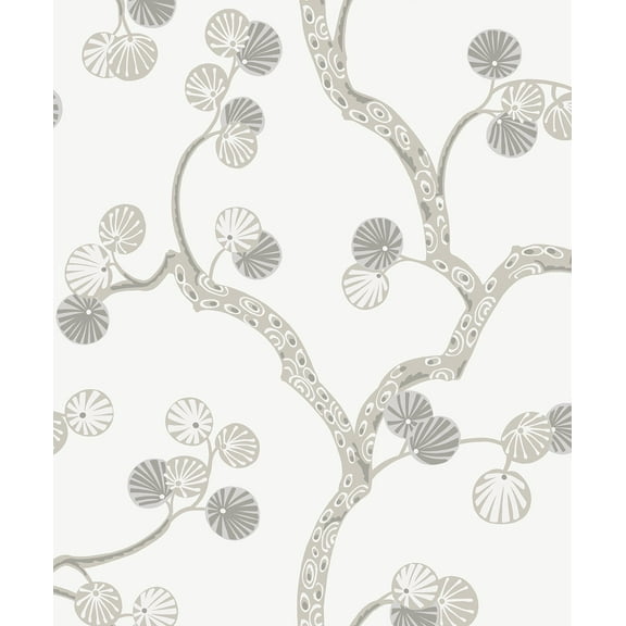 NextWall Snowbound Woodland Whimsy Peel and Stick Wallpaper - 20.9 in. W x 18 ft. L Roll
