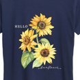 thumbnail image 3 of Instant Message - Hello Sunflower Short Sleeve Graphic T-Shirt, 3 of 6
