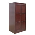 thumbnail image 3 of Concepts in Wood Armoire Wardrobe Closet - 5 ft Tall - Cherry, 3 of 9
