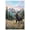 Unframe-style, variant on Majestic Moose Canvas Wall Art Print, Rustic Wildlife Animal Forest Mountain Landscape Wall Decor, Vibrant Wildflower Meadow Nature Artwork for Living Room Bedroom Home