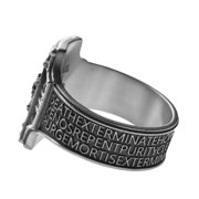 Starforged Warhammer 40K Creed of Ordo Xenos Deathwatch Silver Ring Accessories Jewelry
