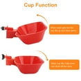 thumbnail image 3 of 6pcs Chicken Drinker Cups, TSV Large Automatic Poultry Water Dispenser for Hens and Ducks, 3 of 8