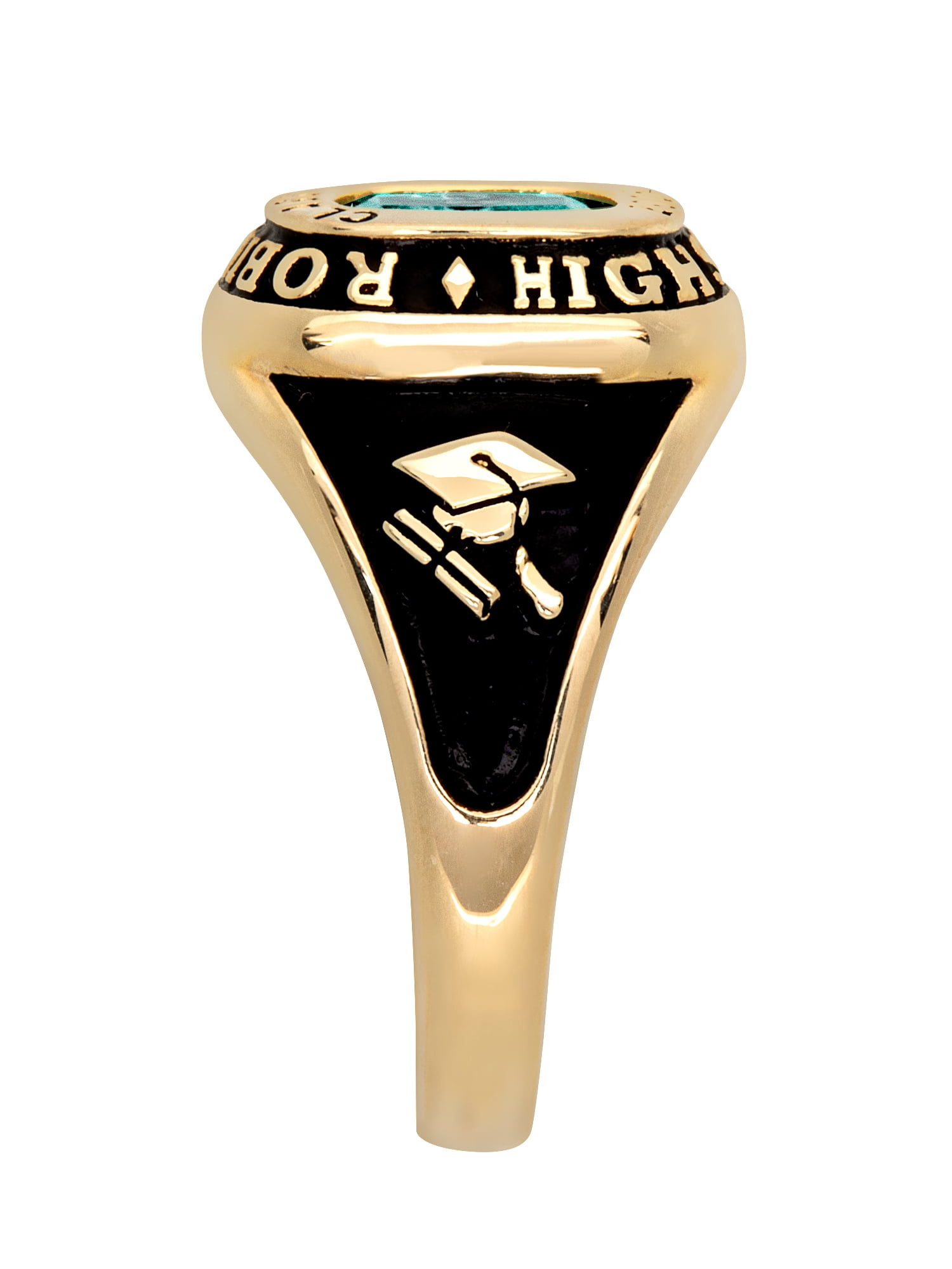 Order Now for 2025 Graduation, Freestyle Women's Cushion Birthstone Class Ring, Personalized, High School or College