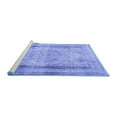 thumbnail image 2 of Ahgly Company Machine Washable Indoor Round Persian Blue Traditional Area Rugs, 5' Round, 2 of 4