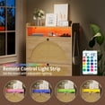 thumbnail image 5 of IRONCK Shoe Storage Cabinet with 2 Flip Drawers and LED Light, Shoe Rack Organizer with Open Shelf for Entryway, 5 of 10
