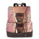 thumbnail image 1 of Balery Makeup Brush on Pink Glitter Mochila de Cuero para Mujeres, Gran Capacidad, Bolsa de Viaje Multifuncional, Mochila de Cuero y Bolsa de Hombro para Mujeres, 1 of 4