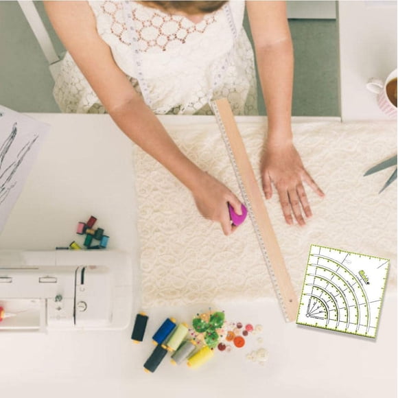 Durable Quilting Rulers, Arcs and Fan Quilt Circle Cutter Ruler Sewing Tool DIY Plastic Ruler Cutting Patchwork Ruler Sewing Craft Tools