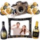 thumbnail image 2 of Marco de fotomatón de Año Nuevo, accesorios inflables para fotomatón, cámara, globos, botellas de champán, decoraciones para fiestas de Nochevieja, 2 of 5