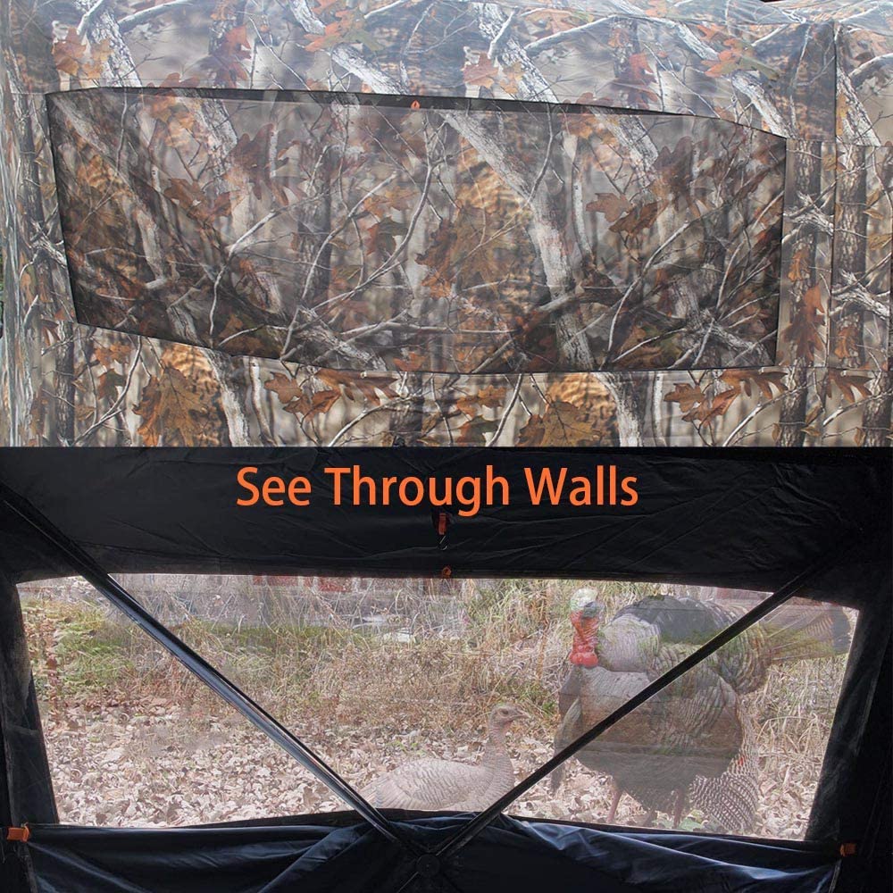 THUNDERBAY Bunkhouse Pop Up Portable 6-8 Person Side-by-Side Hunting Blind