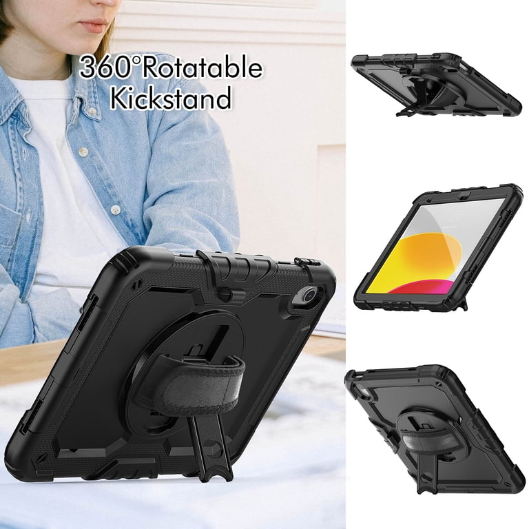 Heavy Duty Shockproof Case With Stand For IPad 7th-11th Gen & IPad Air/mini/Pro
