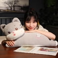 thumbnail image 4 of Cat Plush Pillow Long Body Kitten Doll Plushie Soft Back Cushion Ornament Cute Stuffed Animal Doll Toy Bedroom Sleeping Pillow Birthday Gift, 4 of 10