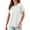 Z1-White, variant on Yigetop Basic Tees for Women Women's Solid Color T Shirt V Neck Short Sleeved Top Large Size Loose Elastic Pure Cotton Base Shirt Tee Shirts Womens Army Green 2XL
