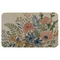CounterArt "Botanical Blends" Indoor/Outdoor Natural Linen Look Floor Mat