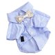 thumbnail image 1 of Striped Dog Shirt Breathable Casual Short Sleeve Puppy Clothes with Bow for Teddy Pomeranian for Spring Fall Blue S, 1 of 1