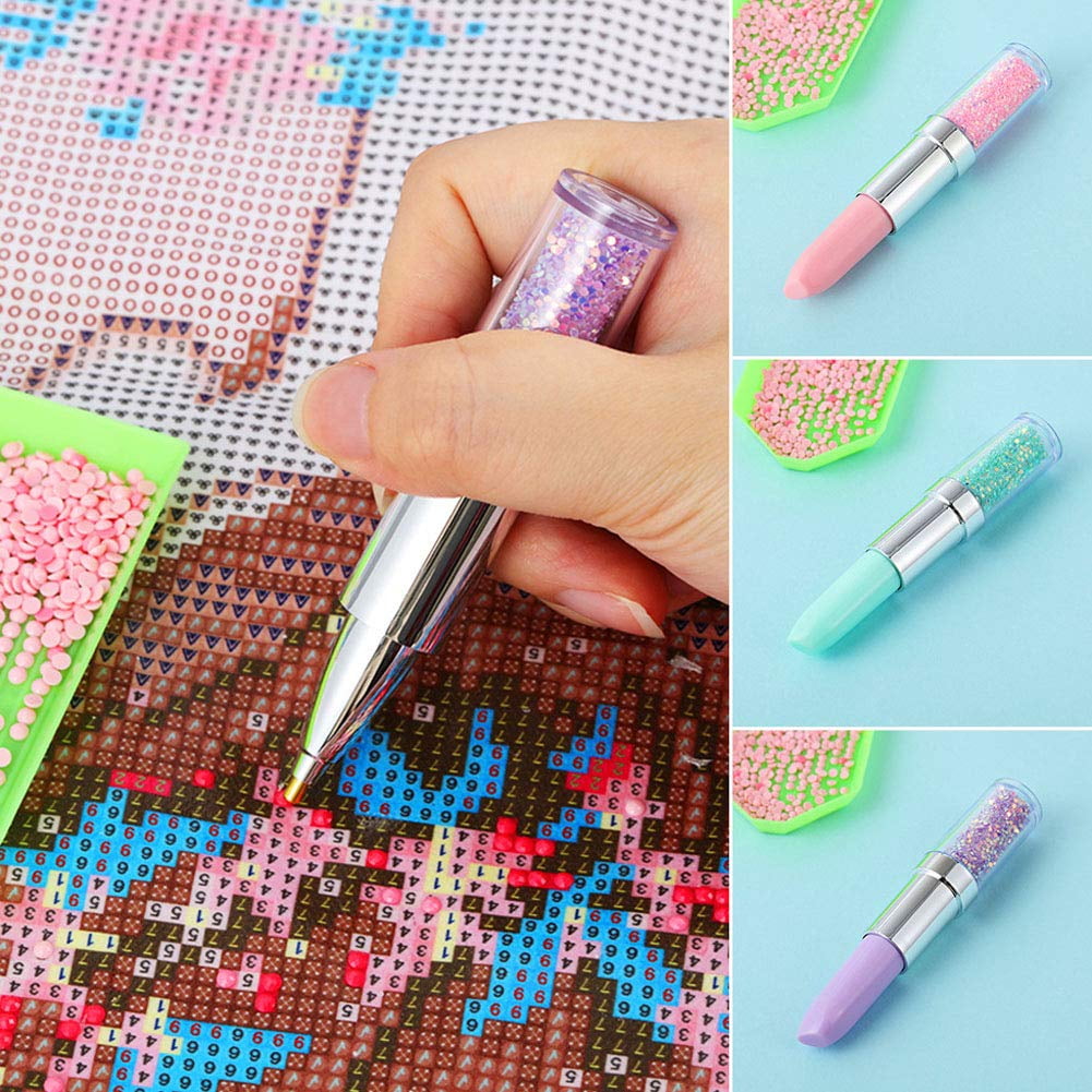 DIY 5D Diamond Painting Pen Kit Angled Tips Point Drill Pens Cross Stitch  Embroidery Sewing Craft Nail Art Accessories Tool