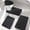Black, variant on ChakmeOne 5 Piece Bathroom Rug Set Orange Bath Mat Set for Bathroom Floor Super Soft Absorbent Non Slip Bathroom Rug for Tub and Shower, Home Decor Accessories