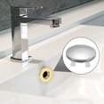 thumbnail image 5 of Uxcell Overflow Ring, Sink Round Cover Signal Layer Stainless Steel Insert in Hole Round Caps for Kitchen Bathroom Silver 2Pcs, 5 of 5
