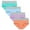 Multicolor, variant on Efsteb 4 Pack Briefs for Women Cotton Underwear Comfortable Briefs Solid Color Patchwork Briefs Underwear Knickers Panties Underwear Breathable Multicolor