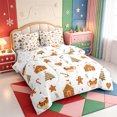 thumbnail image 2 of Manfei Traditional Xmas Pink Christmas 7 Pieces Full Size Bedding Sets,Winter Holiday Full Size Bed in a Bag,Xmas Reversible, 2 of 7