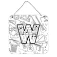 thumbnail image 1 of Carolines Treasures CJ2007-WDS66 Letter W Musical Note Letters Wall and Door Hanging Prints, 1 of 1