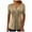 Khaki, variant on TSADFHJI Chiffon Tops for Women Elegant Women Shirt Comfortable T Shirt V Neck Tunic Tops Buttons Blouse Short Sleeve Summer Tops Xxl Purple