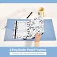 thumbnail image 5 of Koala on Branch 2 Pack Pencil Pouch for 3 Ring Binder Smooth Zipper Folders with Pockets Clear Window Pencil Case, 5 of 6