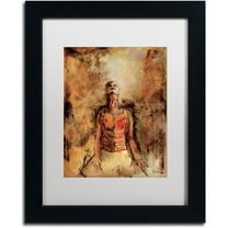 Trademark Fine Art "Totally Surrender" Canvas Art by Joarez, White Matte, Black Frame