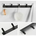 thumbnail image 4 of Aursykel Wall Mounted Coat Rack with 5 Heavy Duty Hooks Aluminum Alloy Metal Hook Rail for Coats Hats Towels Purses Robes Suit for Mudroom Bathroom Entryway No Rust Design, 4 of 8