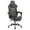 Dark Gray Gaming Chair, variant on Ergonomic Gaming Chair with Footrest,PVC Leather Video Game Chair for Adults,Headrest & Lumbar Support,Adjustable Backrest,Pink