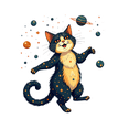 thumbnail image 4 of Dreamy Cat Theme Stickers, Waterproof Cat Theme Sticker for Water Bottle Laptop Phone Cases Planner Skateboard Luggage Helmet Party Favor Decor, Ideal for Adults Teens Teacher Rewards, 4 of 8