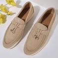 thumbnail image 5 of Women's Slip On Suede Loafers Comfortable Lightweight Business Dress Shoes Wide Width Slip On Sneakers Brown Size 6, 5 of 8