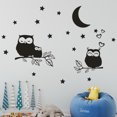 thumbnail image 2 of Agiferg Owl Stars Moon Removable Art Vinyl Mural Home Room Decor Wall Stickers, 2 of 4