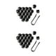 thumbnail image 3 of Paquete de 20 Tapas de Tuercas de Rueda de Coche Scienceny Universal Exterior Antioxidante Negro 21mm 2piezas, 3 of 6