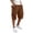 Coffee, variant on longantii Mens Cargo Shorts Straight-Leg Knee Length Pants Classic Fit Solid Color Trousers Going Out Multi-Pocket Outfits with Drawsrting White XL