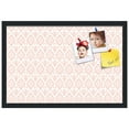 thumbnail image 2 of PinPix 24x16 Custom Cork Bulletin Board Ikat Vintage Grapefruit Poster Board Has a Fabric Style Canvas Finish, Framed in Ikat Vintage Grapefruit, by ArtToFrames (PinPix-1600), 2 of 5