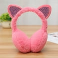 thumbnail image 3 of Zhaomeidaxi Cute Cat Ear Earmuffs Ladies Winter Sequins Cold and Warm Artifact Cute Solid Color Multicolor Daily, 3 of 9